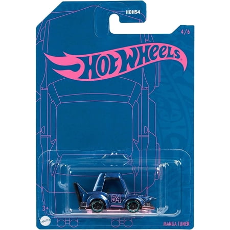 Hot Wheels Manga Tuner, Pearl & Chrome Series 4/6 [Blue/Pink]