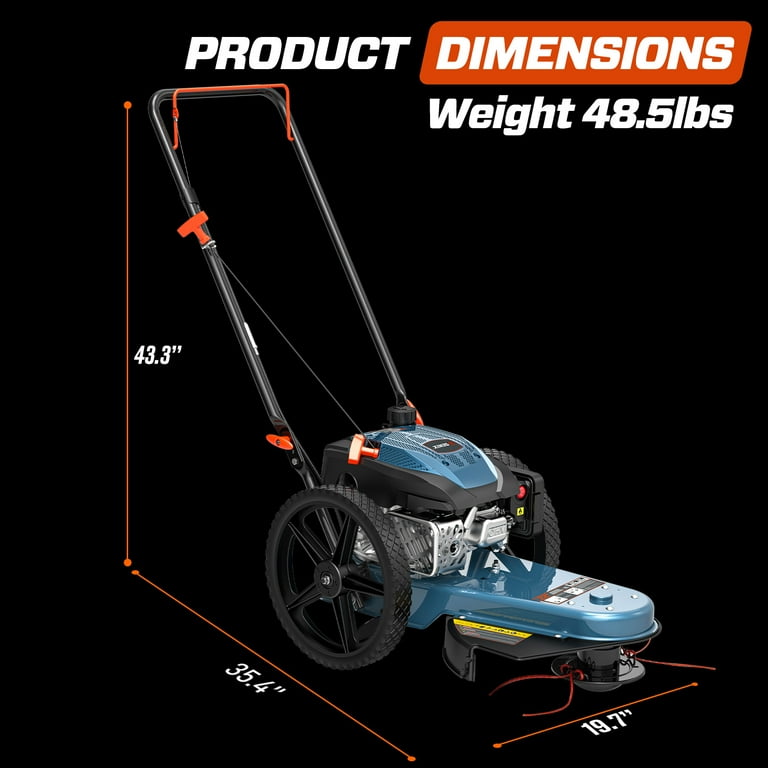 iRiS PREMIUM treatment 4個 SENIX 22-Inch High Wheel Gas Trimmer, 160cc 4-Cycle, Fuel