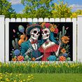 thumbnail image 6 of Floral Skull Day of the Dead Celebration Banner for Halloween Mexican Festival Cultural Event, 6 of 7