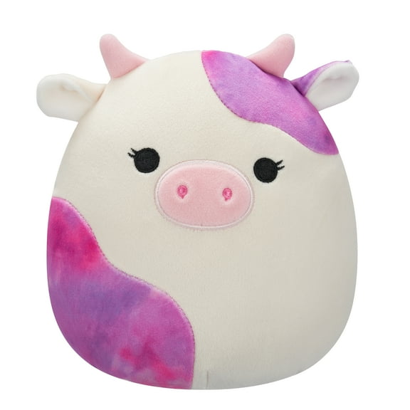Squishmallows Official 12 inch Kalina the Cow With Pink And Purple Tie-Dye Spots - Child's Ultra Soft Plush Toy