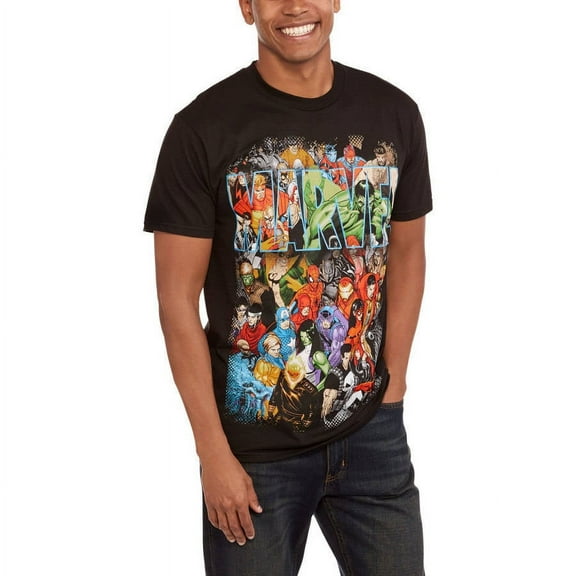 Men's Super Hero Group Shot Graphic Tee