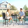 thumbnail image 2 of Outsunny Table de Bar d'Extérieur Hauteur de Bar 41,3 Pouces Table de Patio avec Trou pour Parasol, 2 of 10