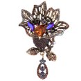 thumbnail image 4 of Rhinestone Flower Brooch, Perfect Matching Safe Flower Brooch Pin Shiny Retro Alloy  For Party For Daily, 4 of 8