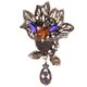 thumbnail image 1 of Broche de flor de aleación, broche de flor, elegante broche de flor, broche de flor de diamantes de imitación, muy recomendado, 1 of 12