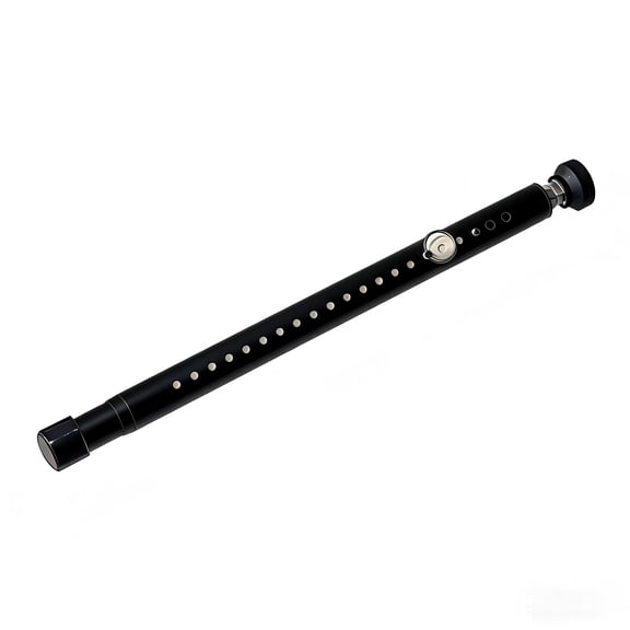 Front Door Security, Door Barricade Security Bar, Apartment Door Security, Door Jammer Security, Black 18X1.5 in Telescoping Safety Bar for Interior and Exterior Door Application