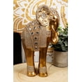 thumbnail image 2 of Feng Shui Royal Gold Ornate Resting Elephant Statue With Crystals And Glitters, 2 of 6
