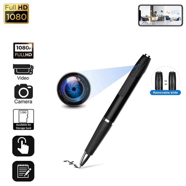 Mini cámara espía Pluma 1080P Cámara Seguridad Sigilo Secreto Portátil Micro Cámara Grabadora de voz 2pcs - 1pcs BANYUO Electrónica