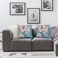 thumbnail image 2 of nygtbtfer Throw Pillow Covers, Couch Pillows Covers, Set of 2 Holiday Throw Pillow Covers, Spring Pink Flowers, Throw Pillow Covers for Couch, Pillow Covers White, 2 of 7