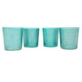 thumbnail image 6 of Blue Lattice Tealight Votive Glass Candle Holder Set of 4 Wedding Parties Home Décor Table Decor Gift by MystiqueDecors, 6 of 6