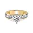 thumbnail image 3 of IGI Certified 3 Carat Heart Shape Lab Grown Diamond Engagement Ring | 14K Yellow Gold | Alfreda Half Eternity Diamond Ring | FG-VS1-VS2 Quality Friendly Diamonds, 3 of 6