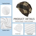 thumbnail image 5 of Adult Knitted Cap 11 X 10.6 In Two-Layer Design Breathable Light Dry And Easy Care Covering All Antiskid Anti-Wrinkle Argyle Plaid Khaki_3, 5 of 8
