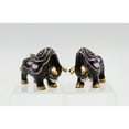 thumbnail image 2 of Ceramic Black Bull Salt and Pepper Shakers with Gold Accents 4 inches, 2 of 3