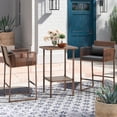 thumbnail image 2 of AVAWING Patio Wicker Bistro Set Cushions and Extra Covers - Set of 3, Brown/Gray/Turquoise, 2 of 7