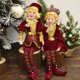 thumbnail image 3 of 2 piezas de muñecos de duende navideño para decoración del hogar, árbol de Navidad, adornos colgantes, elfos, precioso juguete para Año Nuevo, Navidad Natal, 3 of 5