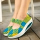 thumbnail image 4 of XIHAHA-zapatos transpirables con agujeros para mujer, Boca de pescado de fondo suave tejido a la moda, zapatos informales con correa elástica, Sandalias cómodas, 4 of 5