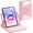 Pink, variant on Keyboard Case for iPad Air 5/Air 4/iPad Pro 11(2022/2021/2020), iPad 360° Rotate Case with Keyboard, Detachable Round Keys Clear Back Cover with Pencil Holder