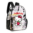 thumbnail image 4 of Heavy Duty Clear Backpack Clear Hello cat Kitty PVC Transparent Backpack Clear Bag Stadium backpack for Transparent Backpacks See Through Bag for Work, College, Concert, 4 of 8