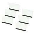 thumbnail image 1 of Uxcell 6 Pack Divisores de Estante para Organización de Closet, 7.9x1.57x4.7" Separador Magnético para Armarios de Cocina, Estantes Bajo la Cama para Dormitorio, Cocina, Oficina, Claro, 1 of 6