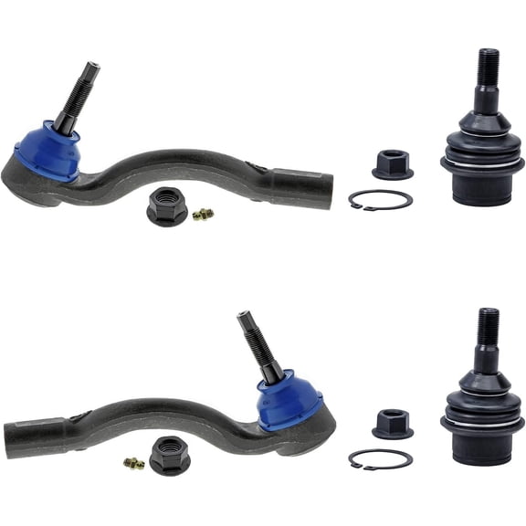 Detroit Axle - Front Outer Tie Rods   Lower Ball Joints Replacement for 2016-2021 Dodge Durango Jeep Grand Cherokee - 4pc Set