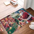 Christmas party Flannel absorbent ultra soft and non slip bathroom