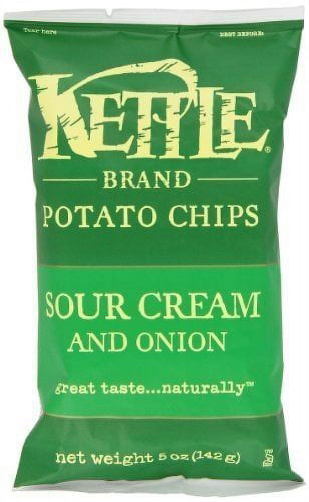(Price/Case)Kettle Foods 800043 Kettle Potato Chip Sour Cream & Onion 5oz
