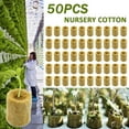 thumbnail image 2 of 4 Packs 50PCS Rockwool Seed Starter Plugs for Hydroponics Soilless Growing Media for Seedlings Plant Propagation Sponges Germination Cubes for Indoor Gardening Greenhouse Home Farming, 2 of 8