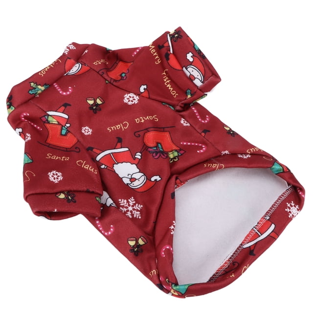 Abrigos encantadores para perros, suéter para mascotas, ropa roja para mascotas de Papá Noel, disfraz de Navidad para perros, resistente y resistente