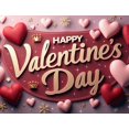 thumbnail image 4 of Valentine's Day Party Decoration Backdrop with Red Roses and Gift Box Background Hearts Banner Holiday Event Background Photo Props Romance, 4 of 4