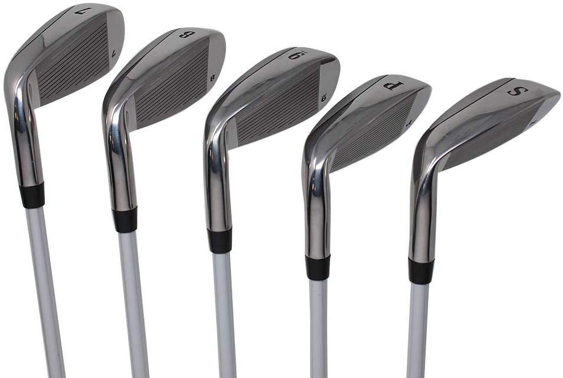 Extreme X7 High MOI +1 inch Over Big & Tall Men's Complete 5-Piece Iron Set (7-SW) Right Handed Regular R Flex Graphite Shafts (Tall 6'0"+ / +1" Over) with Midsize Black Pro Velvet Grips