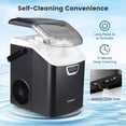 thumbnail image 4 of Costway Nugget Ice Maker Countertop with Audible Ice Full Alarm, Ready in 6 Mins for Home Black, 4 of 10