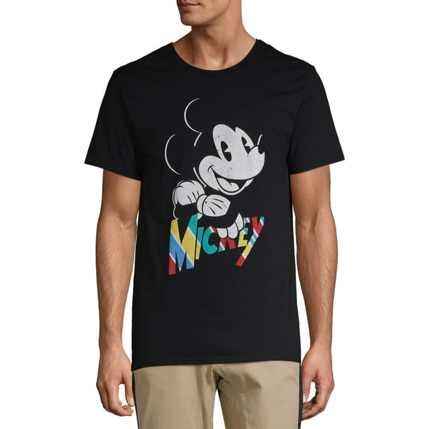 Disney - Men's Disney Original Mickey Mouse Mickey Script Graphic T ...