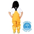 thumbnail image 7 of JAN & JUL Toddler Rain Pants , Waterproof Bib Overalls (Yellow, 2-3T), 7 of 7