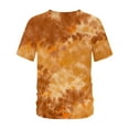 thumbnail image 5 of Stamzod Oversized Tshirts for Men Fashion Tie-Dye Short Sleeve Summer Tops Crewneck Casual Graphic Tees Men Activewear Coffee-1 XXXL, 5 of 5