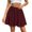 Wine, variant on Tqcoqu Women's Skirt Basic Mini Skater Skirt 2026 Summer Skirts Stretchable High Waist A-Line Party Club Skirts