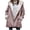 Pink, variant on Winter Coats for Women Warm Fleece Lined Jackets Horn Buckle Button Sherpa Faux Fur Hooded Parka Peacoat Outerwear 2025 Army Green,XXL