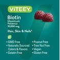 thumbnail image 5 of VITEEY Biotin Gummies 10,000 mcg, Hair Skin and Nails Vitamins, Raspberry Flavor, 60 Ct, 5 of 7