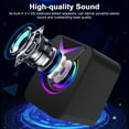 thumbnail image 3 of Computer Speakers for Laptop, TSV 2.0 Stereo Portable RGB Gaming Speaker Wired External Desktop Speaker, Mini USB Powered Speaker for Desktop TV Monitor PC Notebook Tablets, 3 of 8
