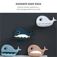 thumbnail image 5 of DECORNIJIA Modern Wall Hanging Soap Holder Draining Soap Box For Shower Adorable Whale Dish, 5 of 8