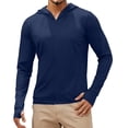 thumbnail image 4 of FNFYFH Men's UPF 50+ Sun Protection Shirts Lightweight Full Zip Hoodie Jacket Long Sleeve Rash Guard Quick Dry Fishing Hiking Performance Shirt, 4 of 9
