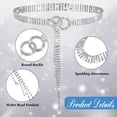 thumbnail image 4 of MODANU Rhinestone Waist Belt for Women, 47" Crystal Waist Chain Belt Adjustable Diamond O-Ring Waistband Belt for Jeans Dresses, 4 of 7