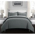 thumbnail image 1 of Chic Home BCS12838-US 3 Piece Jazzmyn Comforter Set - Grey, Queen Size, 1 of 1
