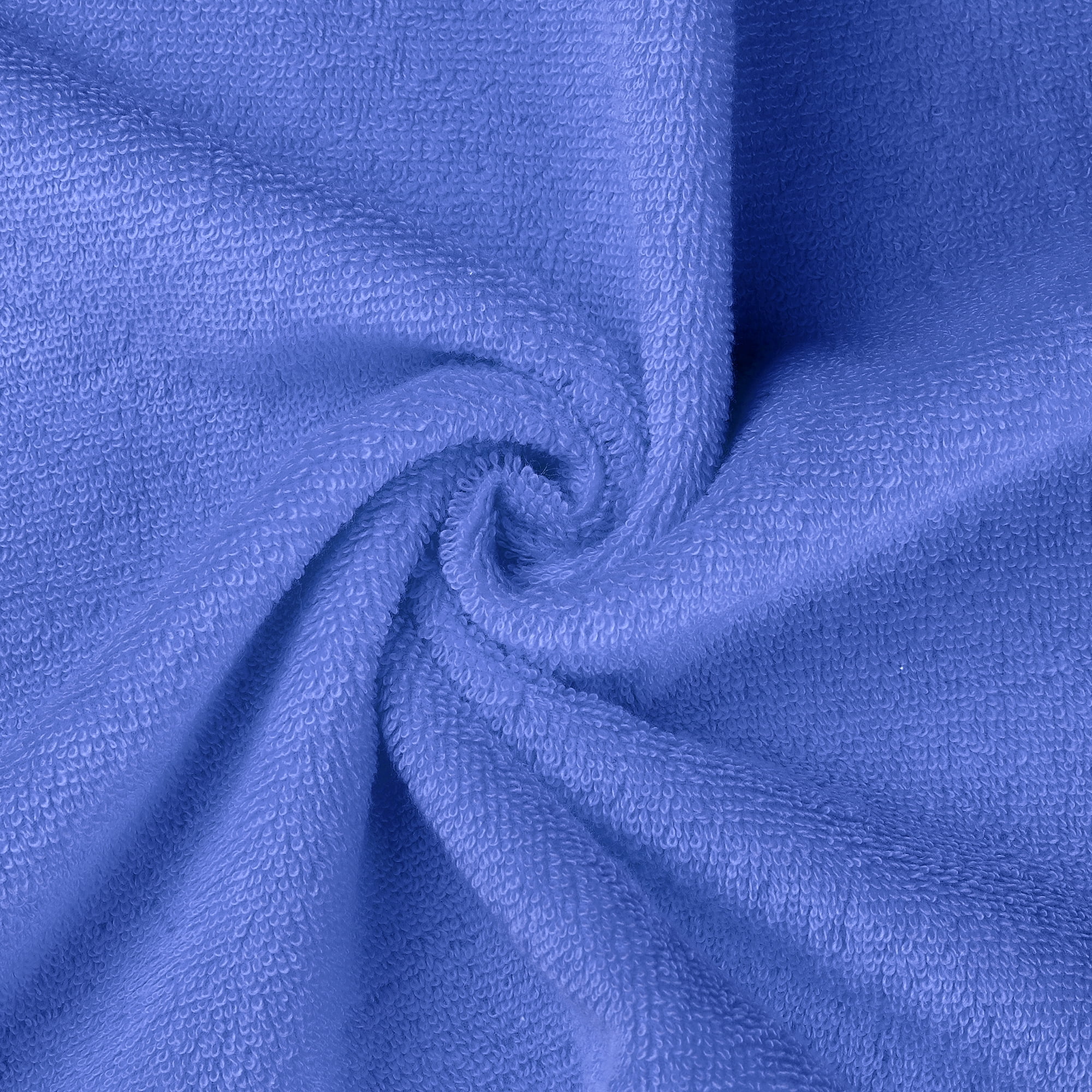 Unique Bargains 4 Pcs Cotton Textured Hand Towels Set Blue 13"x30"