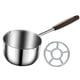 thumbnail image 4 of Sartén para aceite caliente con mango de madera, olla para derretir chocolate para cocina de restaurante 300 ml, 4 of 9