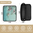 thumbnail image 4 of Hair Tool Organizer Bag with Heat Resistant Mat Removable Travel Storage Case for Hot Air Brushes Curling Irons Flowers and Butterflies Flying, 4 of 8
