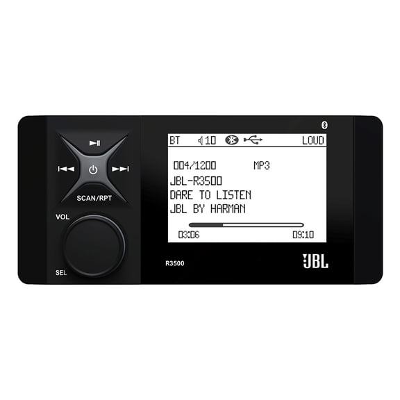 JBL JBLR3500 Wake-Series Marine Source Unit AM/FM/WB/USB/BT5 Stereo