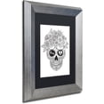 thumbnail image 2 of Trademark Fine Art "Lost Love Sugar Skull" Canvas Art by Hello Angel, Black Matte, Silver Frame, 2 of 4