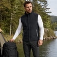 thumbnail image 2 of Youthup Men's Quilted Vest with Stand Collar - Wind-Resistant Thickened Sleeveless Jacket for Business Casual & Commuting, 2 of 14