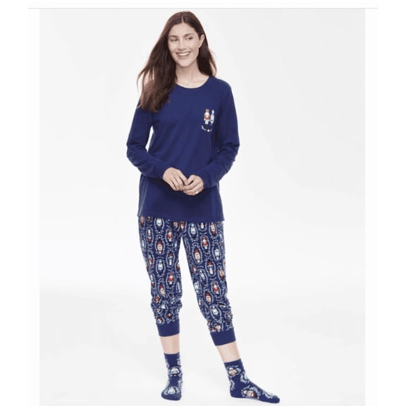 Holiday Lane Women's Nutcracker Mix It Cotton Matching Family Pajamas Set