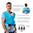 Baby K'tan ACTIVE Baby Carrier in Ocean Blue Xlarge