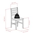 thumbnail image 3 of Winsome Hamilton Ladder-back Chairs, 2-Pc Set, Walnut, 3 of 9